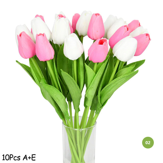 Fashionable Tulips Artificial Flowers For Maintenance-Free Creative Home Décor Floral Displays For Living Room Dining Room Nordic Home Decoration