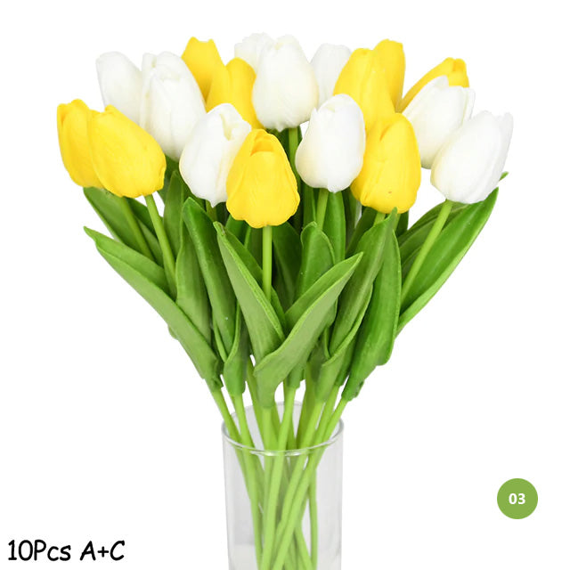 Fashionable Tulips Artificial Flowers For Maintenance-Free Creative Home Décor Floral Displays For Living Room Dining Room Nordic Home Decoration