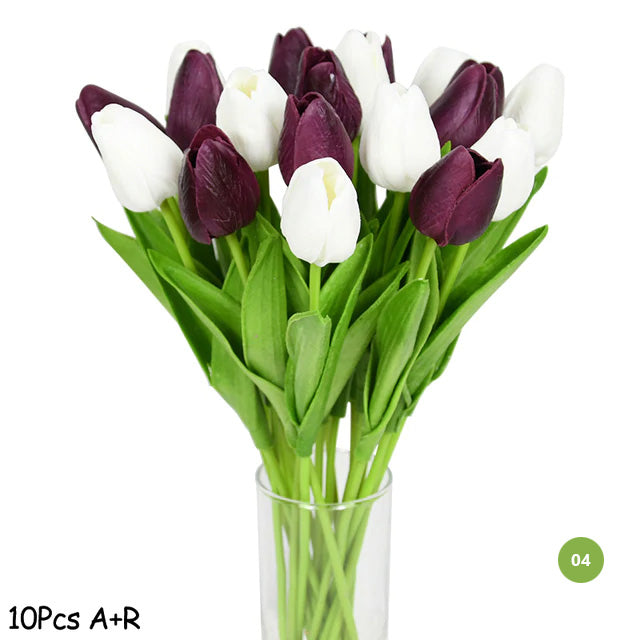 Fashionable Tulips Artificial Flowers For Maintenance-Free Creative Home Décor Floral Displays For Living Room Dining Room Nordic Home Decoration