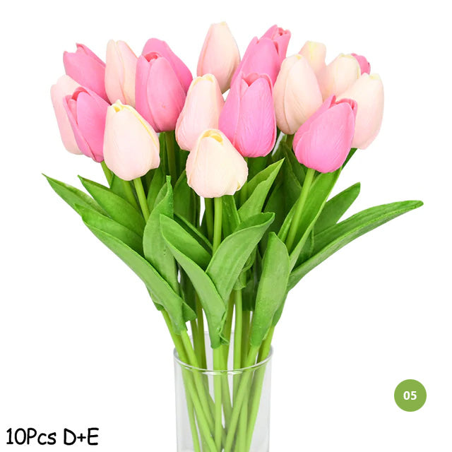 Fashionable Tulips Artificial Flowers For Maintenance-Free Creative Home Décor Floral Displays For Living Room Dining Room Nordic Home Decoration