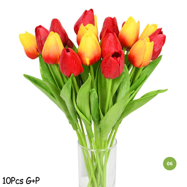 Fashionable Tulips Artificial Flowers For Maintenance-Free Creative Home Décor Floral Displays For Living Room Dining Room Nordic Home Decoration