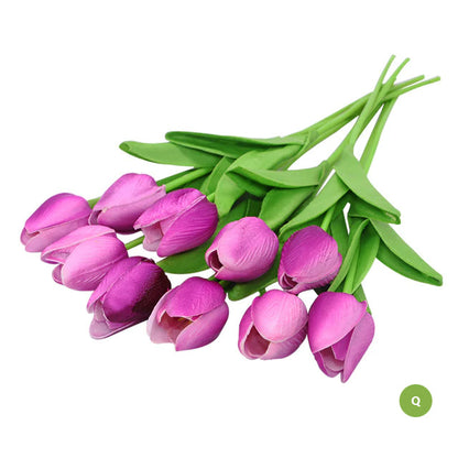 Fashionable Tulips Artificial Flowers For Maintenance-Free Creative Home Décor Floral Displays For Living Room Dining Room Nordic Home Decoration