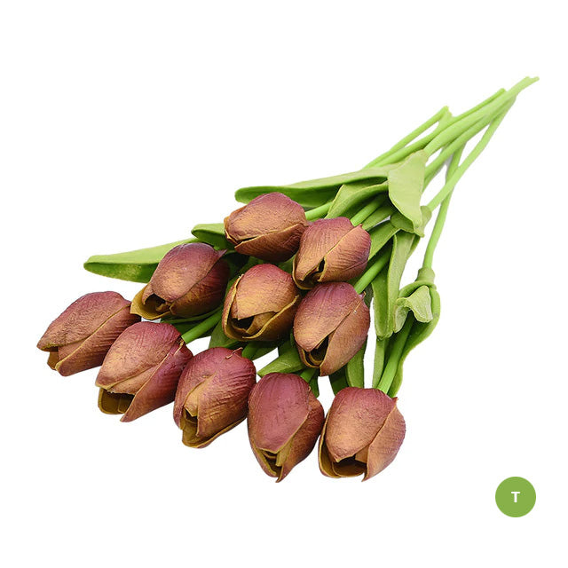 Fashionable Tulips Artificial Flowers For Maintenance-Free Creative Home Décor Floral Displays For Living Room Dining Room Nordic Home Decoration