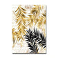 Nordic Tropical Gold Leaves Abstract Wall Art Posters Fine Art Canvas Prints For Modern Office Or Apartment Pictures For Living Room Decor