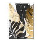Nordic Tropical Gold Leaves Abstract Wall Art Posters Fine Art Canvas Prints For Modern Office Or Apartment Pictures For Living Room Decor