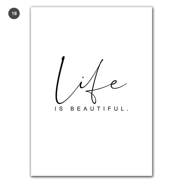 Good Vibes Only Simple Minimalist Quotes Wall Art Black White Fine Art Canvas Prints Inspirational Quotations Posters For Living Room Home Office Decor