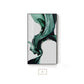 Green Flowing Silk Minimalist Nordic Abstract Wall Art Fine Art Canvas Print Luxury Lifestyle Picture For Modern Living Room Bedroom Home Interior Decor