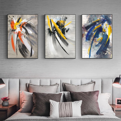 Abstract Floral Color Splash Wall Art Fine Art Canvas Prints Colorful Pictures For Modern Bedroom Living Room Dining Room Home Office Art Decor
