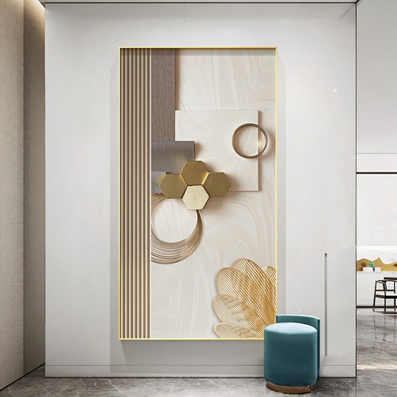 Modern Aesthetics Minimalist Futurist Abstract Wall Art Fine Art Canvas Prints Pictures For Modern Loft Apartment Living Room Home Office Interior Decor
