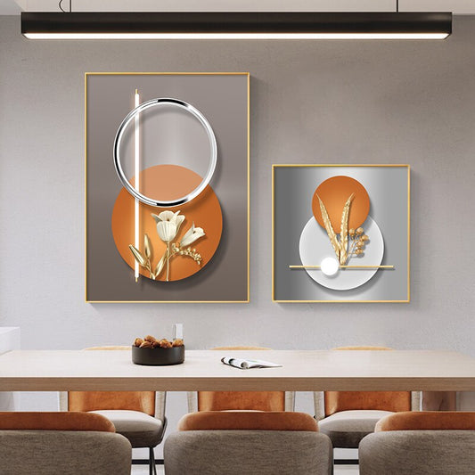 Modern Abstract Nordic Bohemian Abstract Wall Art Fine Art Canvas Prints Neutral Color Pictures For Modern Dining Room Living Room Kitchen Art Decor