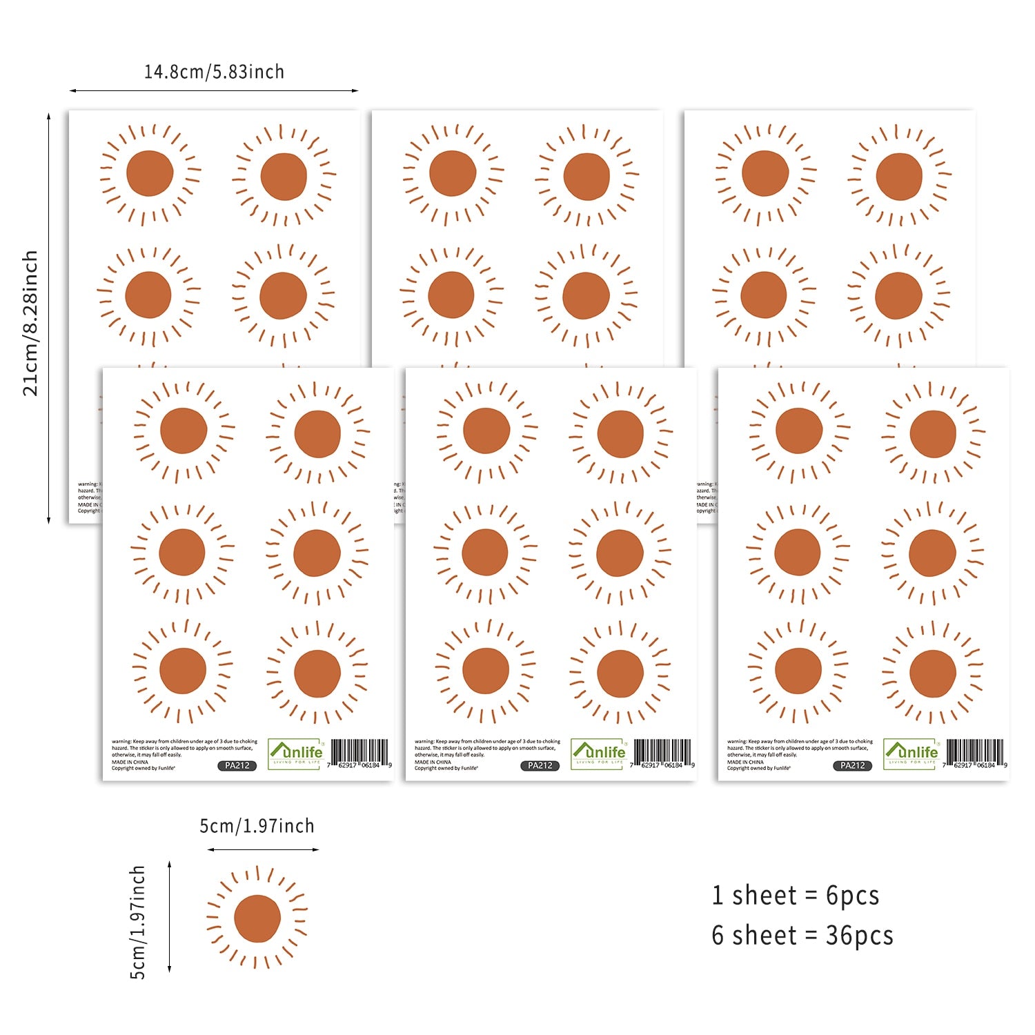 Bohemian Hearts Wall Decals Neutral Colors Beige Brown Pink Hearts Removable PVC Wall Stickers For Baby's Room Children's Bedroom Nursery Decor