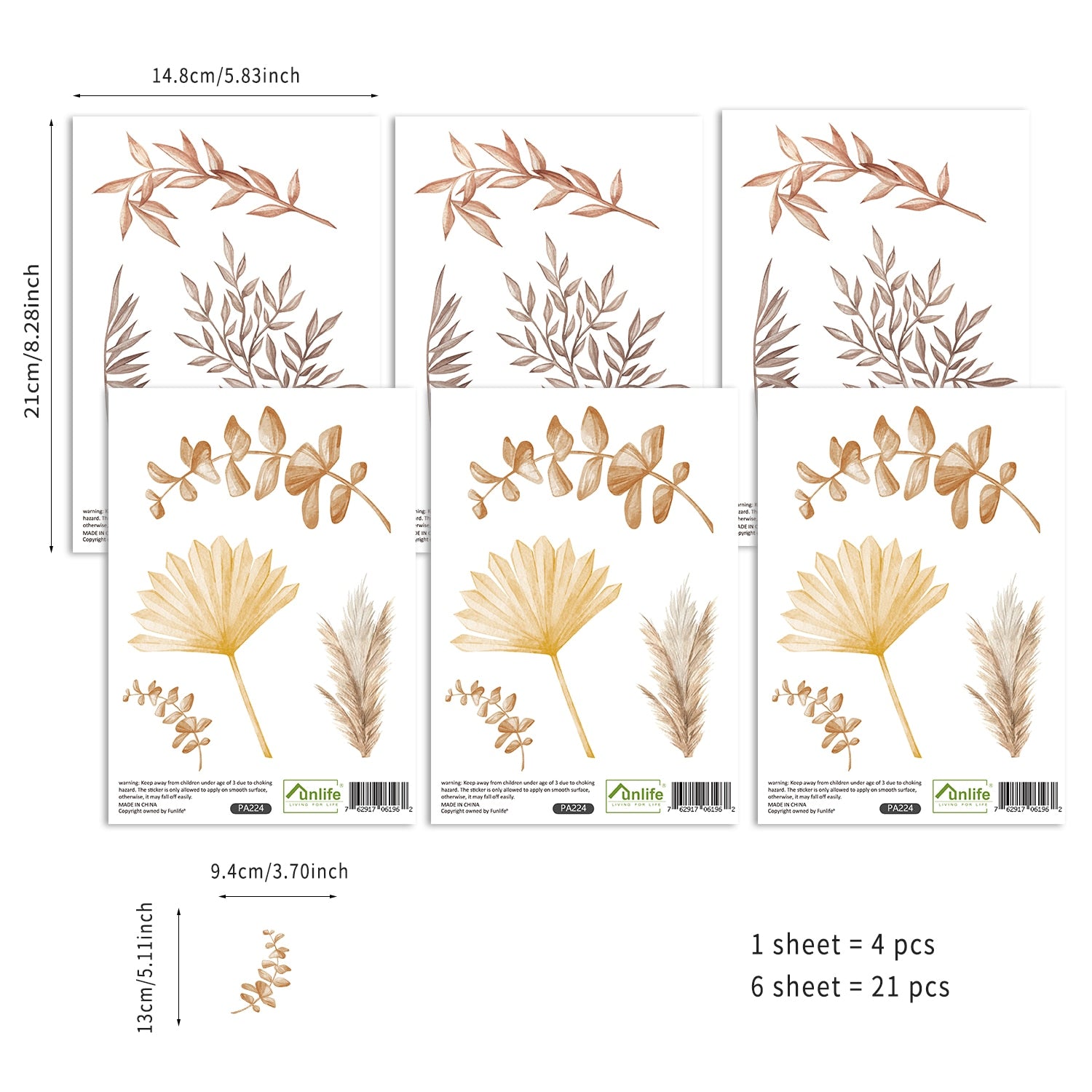 Bohemian Hearts Wall Decals Neutral Colors Beige Brown Pink Hearts Removable PVC Wall Stickers For Baby's Room Children's Bedroom Nursery Decor