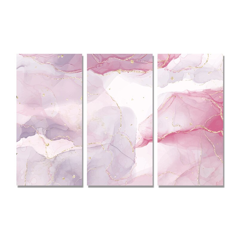 Abstract Liquid Marble Print Wall Art Fine Art Canvas Prints Skyscraper Format Pictures For Modern Living Room Bedroom Nordic Home Decor (Set of 3)