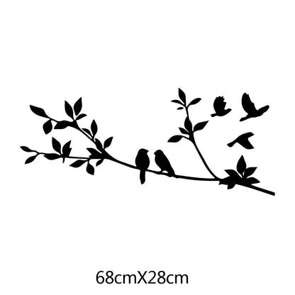 Creativity Tree Bird Vinyl Wall Sticker For Home Wall Decor Stickers Murals Living room Decoration Animals stickers on the wall