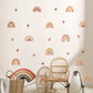 Cute Rainbow Stars PVC Wall Decals Removable Vinyl Wall Stickers For Nursery Room Children's Room Bohemian Baby's Bedroom Creative DIY Decor