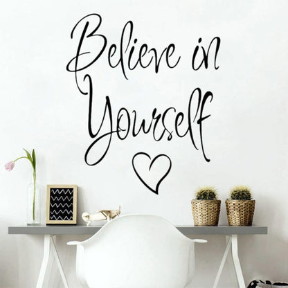 Daily Motivation Quotes Wall Decals Removable PVC Wall Stickers For Living Room Bedroom Student Dorm Study Inspirational Creative DIY Home Decor