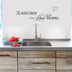 Quote For Kitchen Wall Removable Vinyl Wall Decal Peel-and-stick PVC Wall Mural For Family Kitchen Decoration Simple Creative DIY Wall Art Home Decor