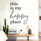 Home Decor Inspiration Quotation Wall Decal Removable PVC Vinyl Wall Sticker For Bedroom Living Room Study Kid's Playroom Creative DIY Wall Decor