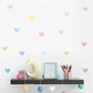 Pastel Colored Hearts Wall Decal Removable PVC Vinyl Wall Stickers For Nursery Room Children's Bedroom Kindergarten Creative DIY Wall Decor