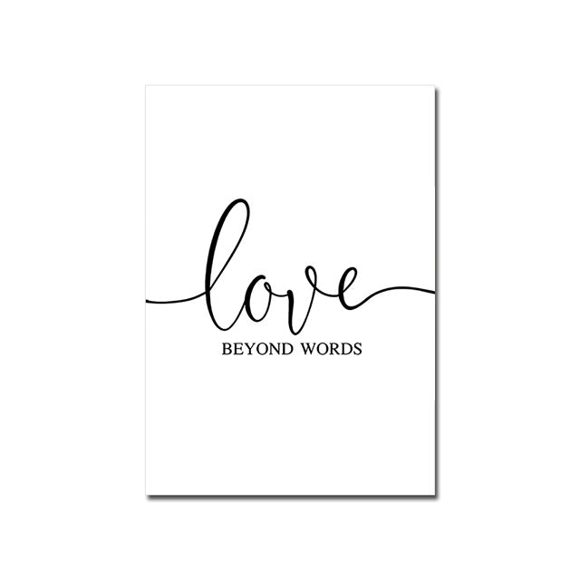 Inspirational Life Quotes Posters Fine Art Canvas Prints Minimalist Black & White Quotation Pictures For Living Room Bedroom Wall Decoration