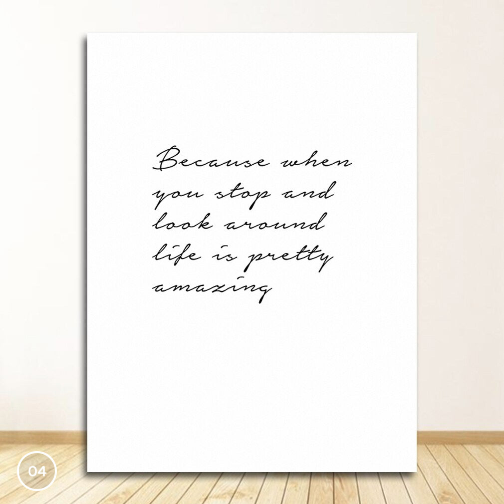 Inspirational Nordic Deer Landscape Wall Art Fine Art Canvas Prints Wilderness Pictures Meaningful Life Quotes Posters For Living Room