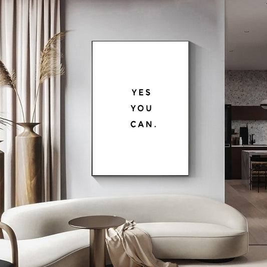 Inspirational Quotation Wall Art Wall Art Fine Art Canvas Prints Black White Daily Mantra Empowerment Poster For Home Office Living Room Nordic Decor