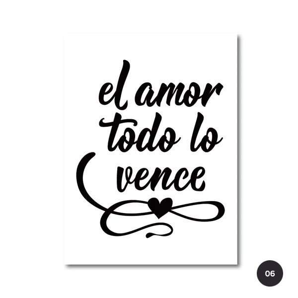 Inspirational Spanish Words Wall Art Fine Art Canvas Prints Buenas Noches Quotation Poster Pictures For Bedroom Living Room Cafe Kitchen Decor