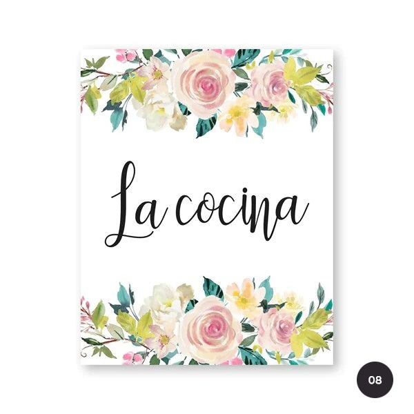 Inspirational Spanish Words Wall Art Fine Art Canvas Prints Buenas Noches Quotation Poster Pictures For Bedroom Living Room Cafe Kitchen Decor