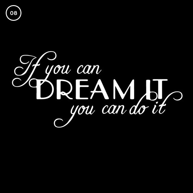 Inspirational Dreams Quotation Wall Decal For Living Room Decor Bedroom Wall Daily Mantra Removable Self Adhesive Creative Vinyl Wall Decor