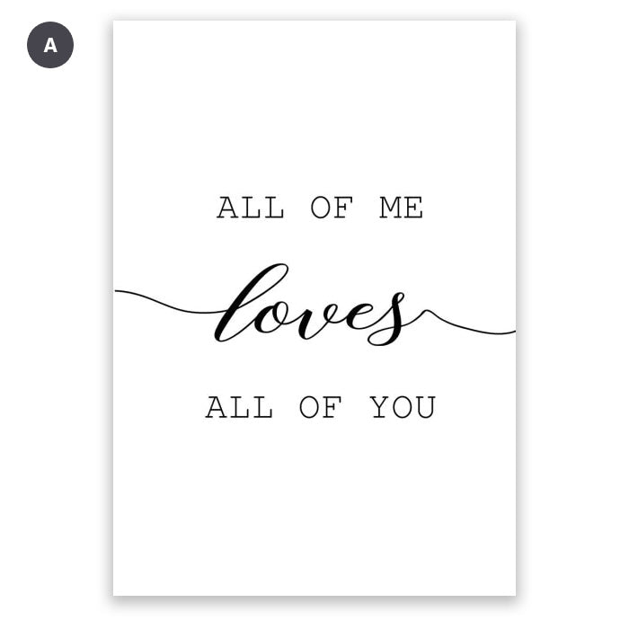 Inspirational Life Quotations Wall Art Fine Art Canvas Prints Modern Minimalist Black White Pictures For Living Room Bedroom Nordic Wall Art Decor