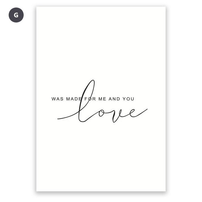 Inspirational Life Quotations Wall Art Fine Art Canvas Prints Modern Minimalist Black White Pictures For Living Room Bedroom Nordic Wall Art Decor