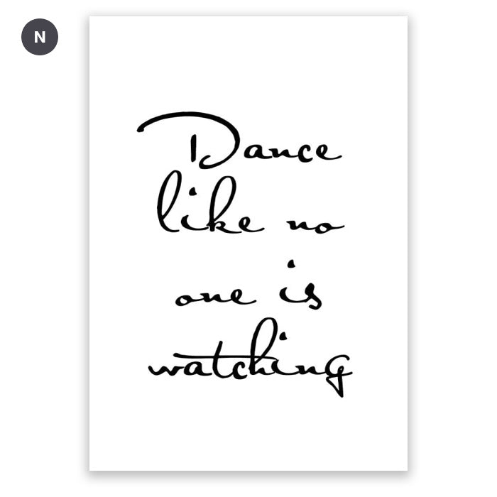 Inspirational Life Quotations Wall Art Fine Art Canvas Prints Modern Minimalist Black White Pictures For Living Room Bedroom Nordic Wall Art Decor