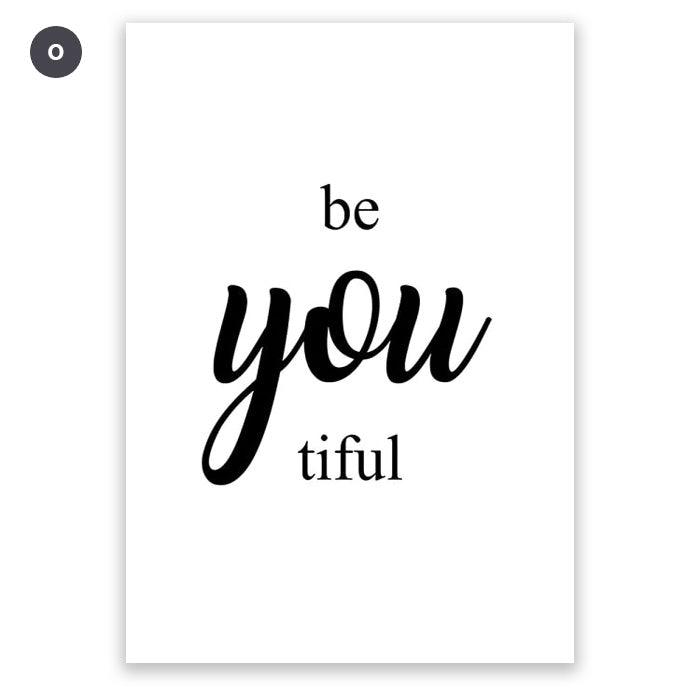 Inspirational Life Quotations Wall Art Fine Art Canvas Prints Modern Minimalist Black White Pictures For Living Room Bedroom Nordic Wall Art Decor