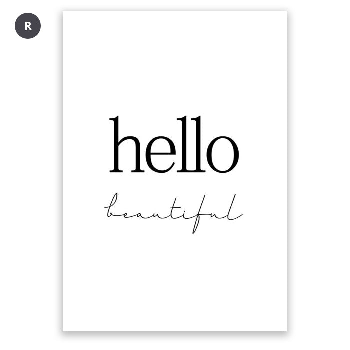 Inspirational Life Quotations Wall Art Fine Art Canvas Prints Modern Minimalist Black White Pictures For Living Room Bedroom Nordic Wall Art Decor