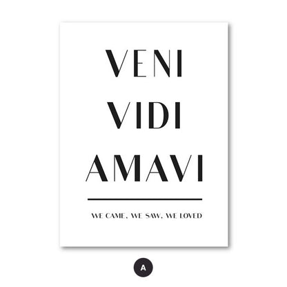 iCanvas Latin Meanings-Veni Vidi by Pixy Paper Canvas Print