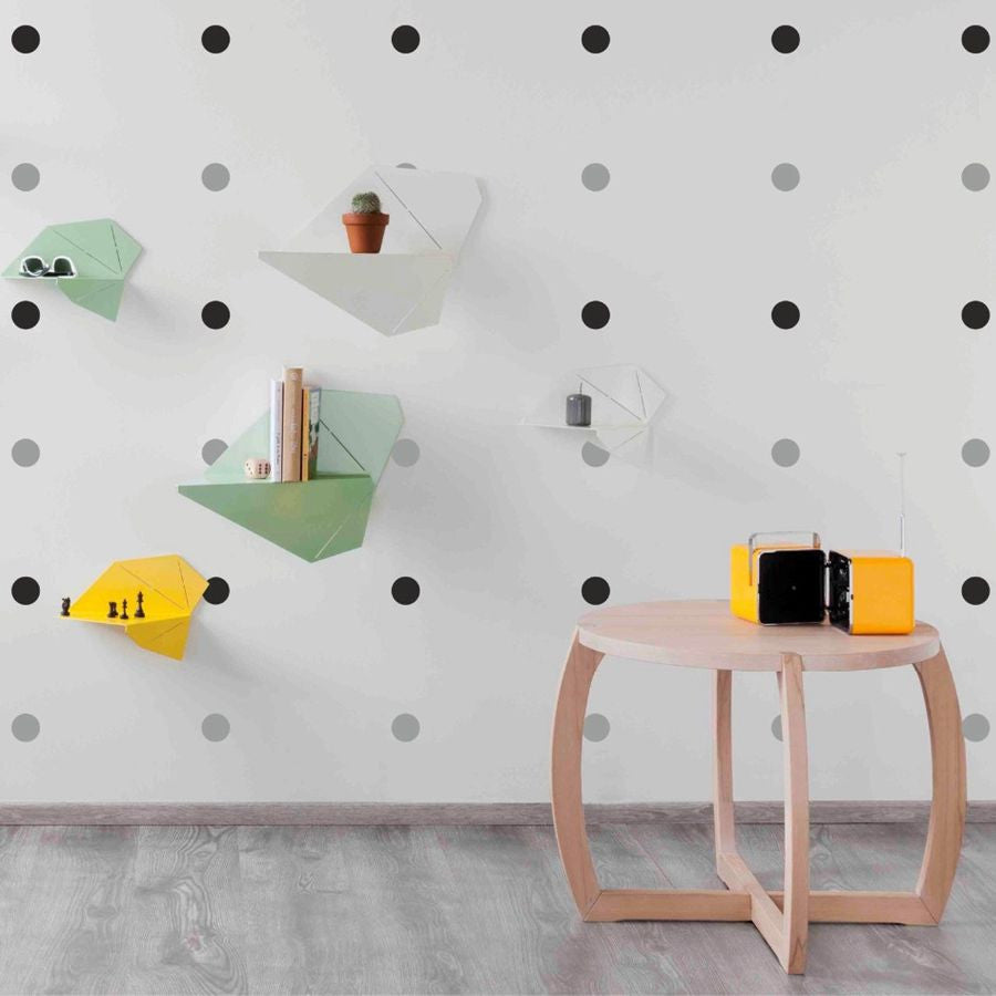 Polka Dots Wall Decals For Kids Room Removable PVC Vinyl Wall Stickers For Creative DIY Simple Home Decor Colorful Spots Quick Nursery Room Wall Decoration