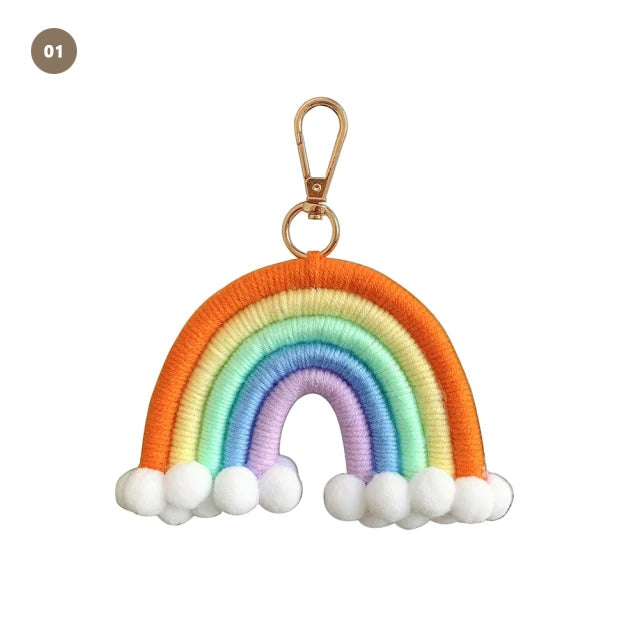 Little Rainbows Hand Woven Nordic Hanging Decoration For Nursery Room Or Kid's Bedroom Essential Naturally Inspired Nordic Home Decor