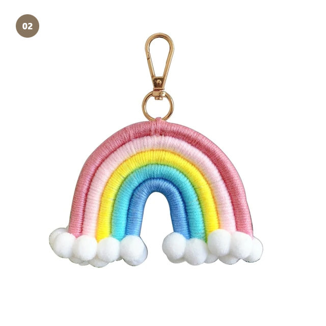 Little Rainbows Hand Woven Nordic Hanging Decoration For Nursery Room Or Kid's Bedroom Essential Naturally Inspired Nordic Home Decor