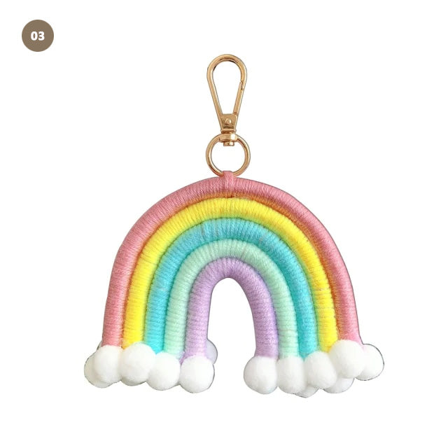 Little Rainbows Hand Woven Nordic Hanging Decoration For Nursery Room Or Kid's Bedroom Essential Naturally Inspired Nordic Home Decor