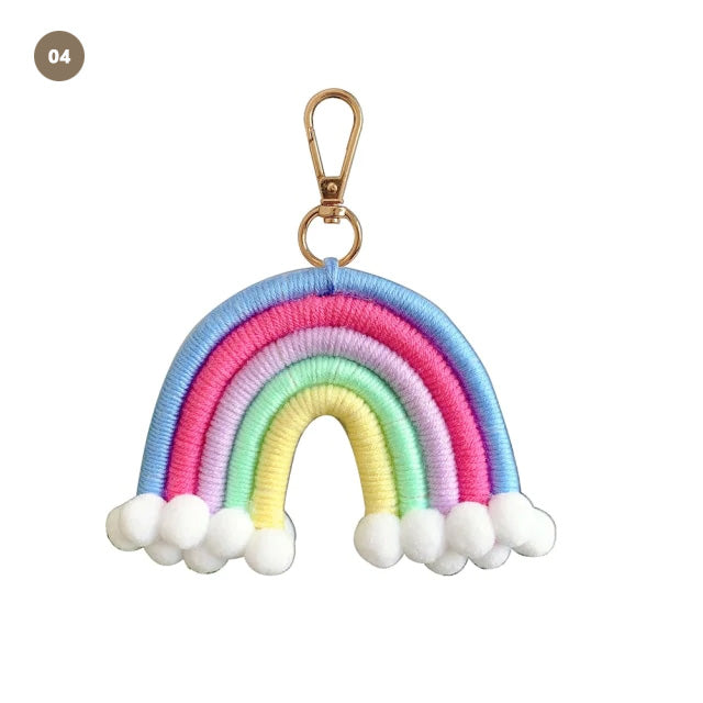 Little Rainbows Hand Woven Nordic Hanging Decoration For Nursery Room Or Kid's Bedroom Essential Naturally Inspired Nordic Home Decor