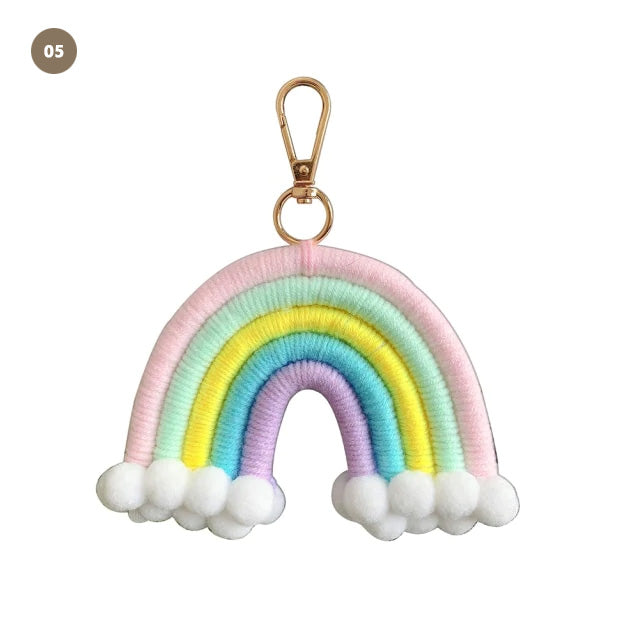 Little Rainbows Hand Woven Nordic Hanging Decoration For Nursery Room Or Kid's Bedroom Essential Naturally Inspired Nordic Home Decor
