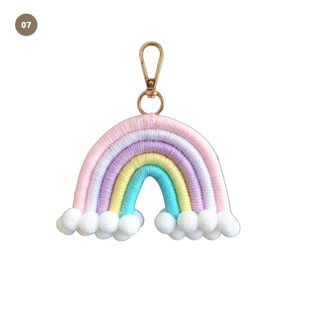 Little Rainbows Hand Woven Nordic Hanging Decoration For Nursery Room Or Kid's Bedroom Essential Naturally Inspired Nordic Home Decor