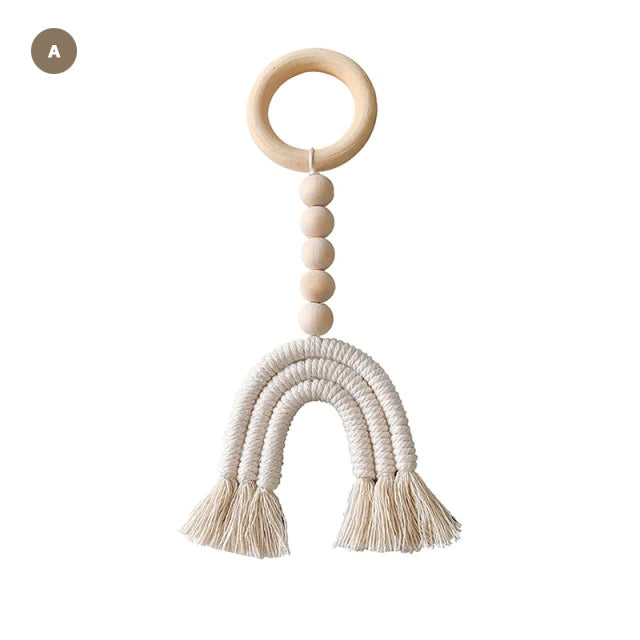 Little Rainbows Hand Woven Nordic Hanging Decoration For Nursery Room Or Kid's Bedroom Essential Naturally Inspired Nordic Home Decor