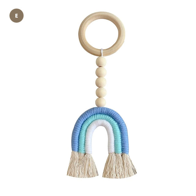 Little Rainbows Hand Woven Nordic Hanging Decoration For Nursery Room Or Kid's Bedroom Essential Naturally Inspired Nordic Home Decor