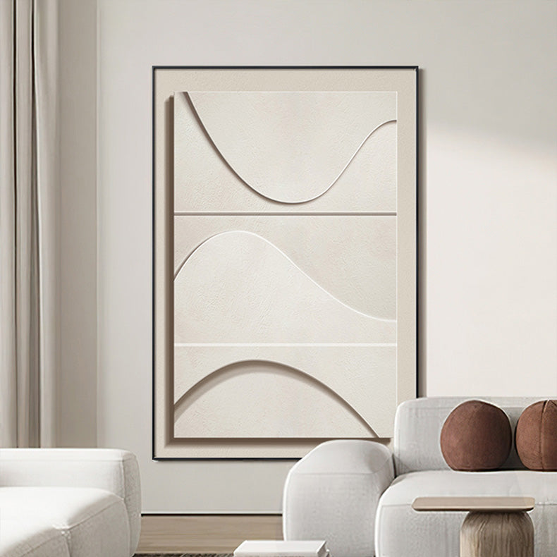 Minimalist Contours Bare Abstract Wall Art Canvas Prints Neutral Color Modern Pictures For Urban Apartment Living Room Home Office Interior Decor