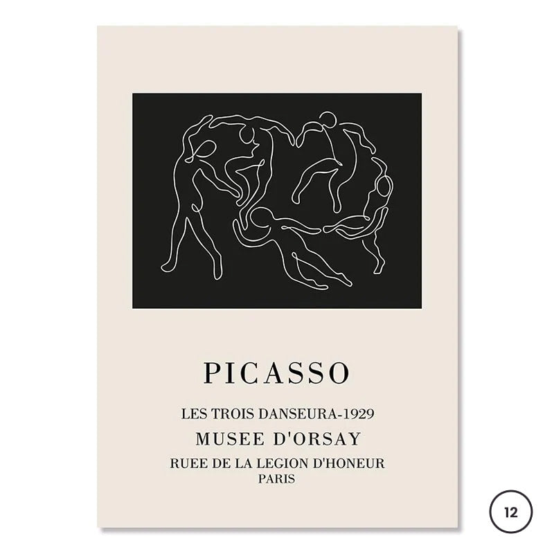 Minimalist Lifestyle Abstract Gallery Wall Art Line art Fine Art Canvas Prints Pictures For Modern Living Room Bedroom Home Office Interior Decor