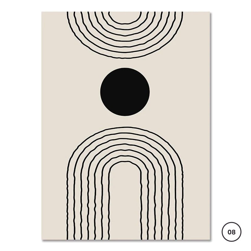 Minimalist Lifestyle Abstract Gallery Wall Art Line art Fine Art Canvas Prints For Modern Living Room Dining Room Home Office Interior Decor