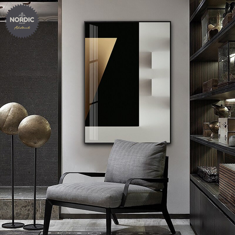 Minimalist Neutral Colors Architectural Geometric Abstract Wall Art Fine Art Canvas Prints Pictures For Modern Loft Apartment Home Office Art Decor