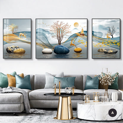 Modern Abstract Aesthetics Wall Art Fine Art Canvas Prints Surreal Pictures For Luxury Living Room Luxury Home Office Interiors Set of 3pcs