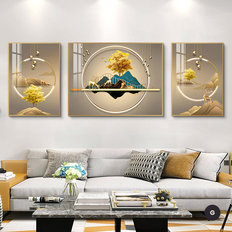 Modern Abstract Aesthetics Wall Art Fine Art Canvas Prints Surreal Pictures For Luxury Living Room Luxury Home Office Interiors Set of 3pcs